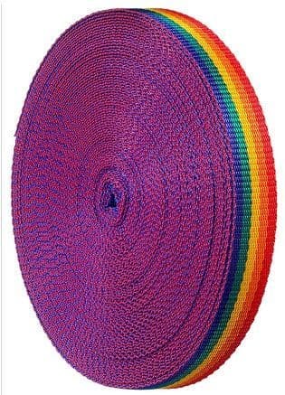 Rainbow Polyprop webbing 25mm