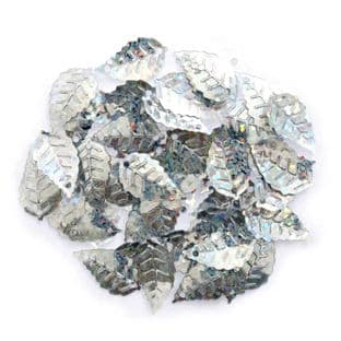 TE00 Sequins: Leaf Holographic: 5 Packs of 2.5g