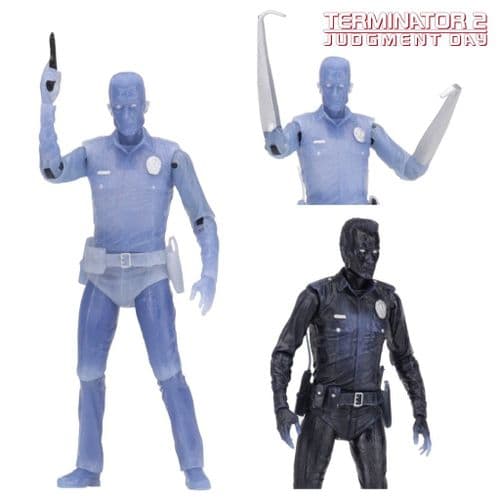TERMINATOR 2 WHITE HOT T-1000 KENNER TRIBUTE ACTION FIGURE  FROM NECA