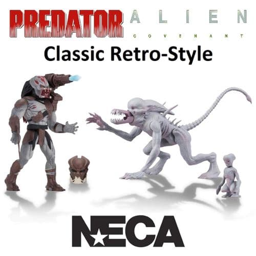 ALIEN AND PREDATOR CLASSIC STYLE 5.5" ACTION FIGURES ASSORTMENT FROM NECA