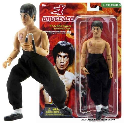 BRUCE LEE 8" CLOTHED ACTION FIGURE FROM MEGO