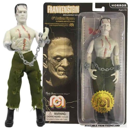 FRANKENSTEIN'S MONSTER BARE CHEST WITH STICHES 8" CLOTHED ACTION FIGURE FROM MEGO