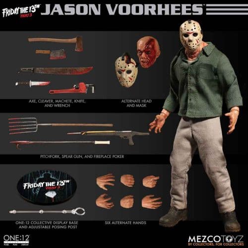 FRIDAY THE 13TH  PART 3 JASON VOORHEES ONE:12 COLLECTIVE ACTION FIGURE FROM MEZCO TOYZ