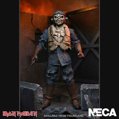 IRON MAIDEN ACES HIGH EDDIE 8" CLOTHED ACTION FIGURE FROM NECA