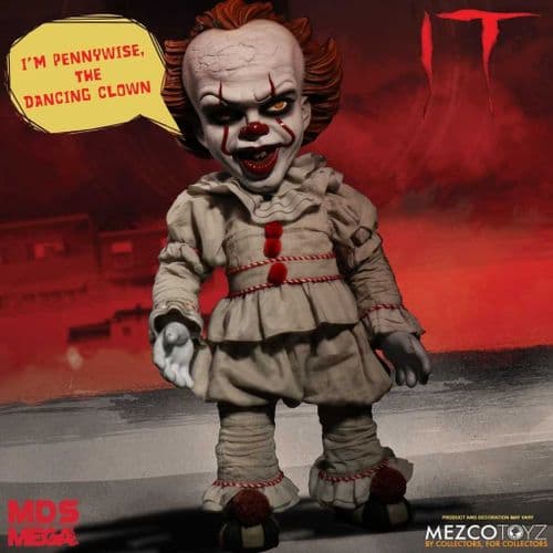 IT (2017) 15" MEGA SCALE TALKING PENNYWISE FIGURE FROM MEZCO TOYZ