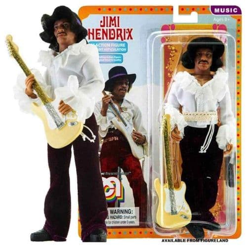 JIMI HENDRIX MIAMI POP 8" CLOTHED ACTION FIGURE FROM MEGO