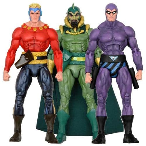 MINOR DAMAGE ORIGINAL SUPERHEROES 7" SCALE ACTION FIGURE SERIES 1 ASSORTMENT KING FEATURES FROM NECA