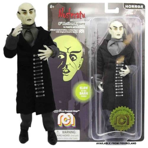 NOSFERATU GLOW IN THE DARK 8" CLOTHED ACTION FIGURE FROM MEGO