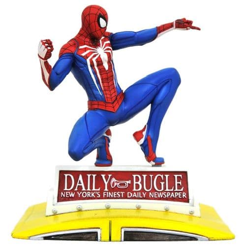 SPIDER-MAN ON TAXI MARVEL GALLERY PS4 PVC DIORAMA FROM DIAMOND SELECT TOYS