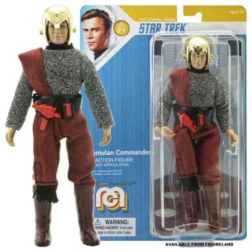 STAR TREK II THE WRATH OF KHAN ROMULAN COMMANDER 8" CLOTHED ACTION FIGURE FROM MEGO