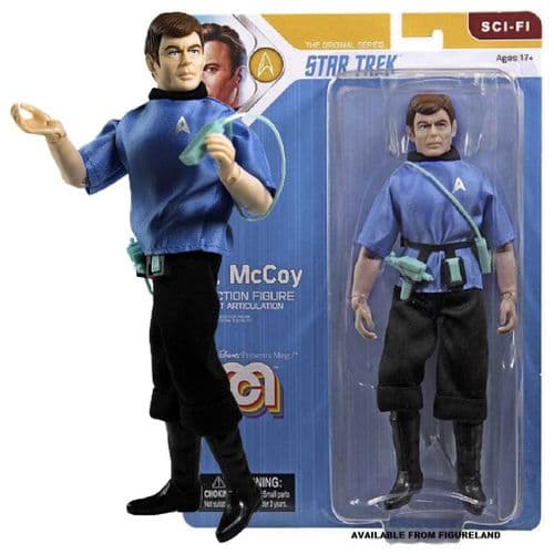 STAR TREK THE ORIGINAL SERIES MCCOY 8" CLOTHED ACTION FIGURE FROM MEGO