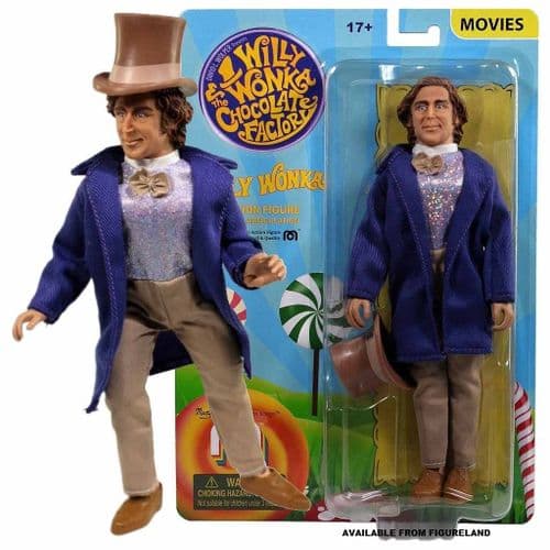 WILLY WONKA & THE CHOCOLATE FACTORY WILLY WONKA 8" CLOTHED ACTION FIGURE FROM MEGO